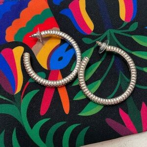 Simon Sebbag sterling silver hoop earings